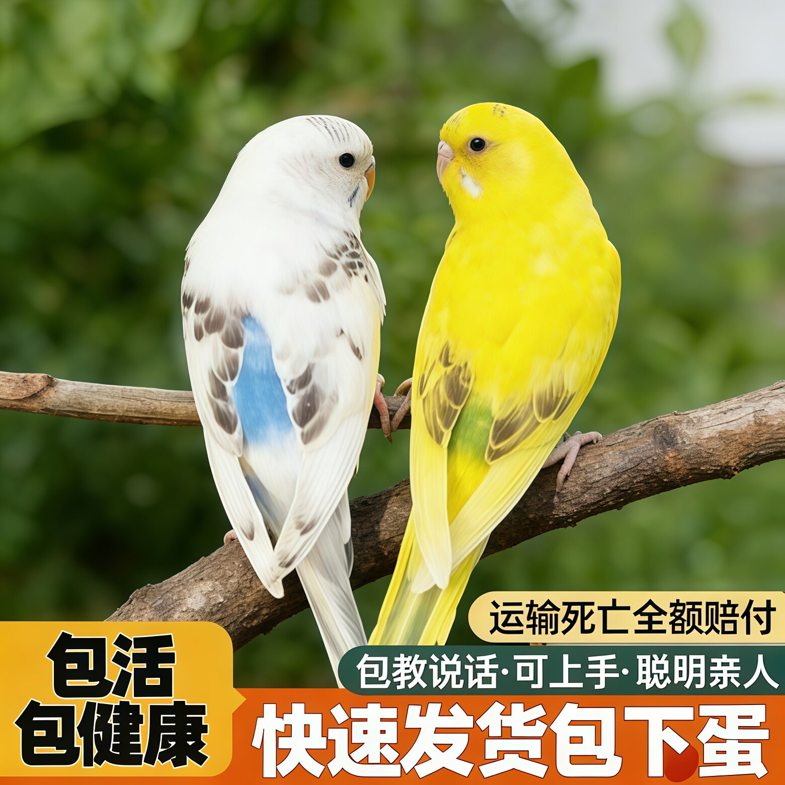 纯手养 特色鹦鹉 能说话人工繁育虎皮鹦鹉亲人粘人 健康幼鸟鸟笼