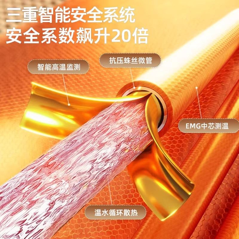 电热毯单人学生宿舍小尺寸小功率水循环加热双温双控2024新款