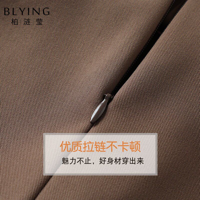 西装半身裙女2024新款秋冬款高腰a字裙早秋开叉气质包臀裙子半裙