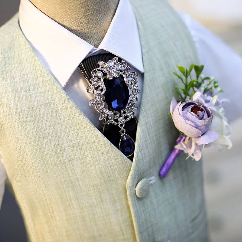 儿童西装套装男童夏花童婚礼男高端礼服走秀主持人服装小西服夏季