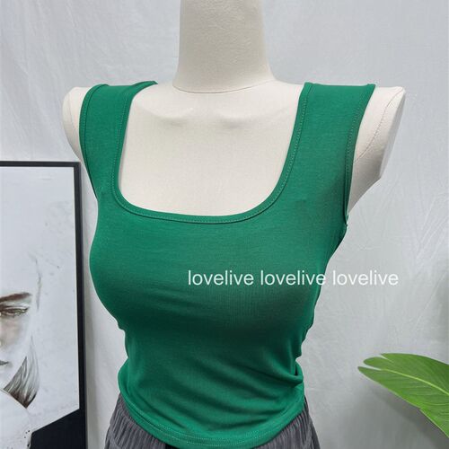 【店主自留】版型好!前后两穿显瘦方领宽肩带遮副乳吊带背心女IN