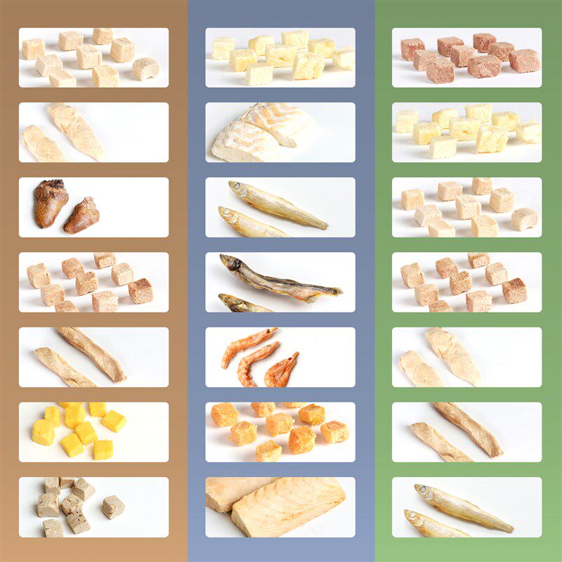 俺猫冻干桶混合冻干纯鲜肉生骨肉成幼猫零食营养增肥多种口味桶装