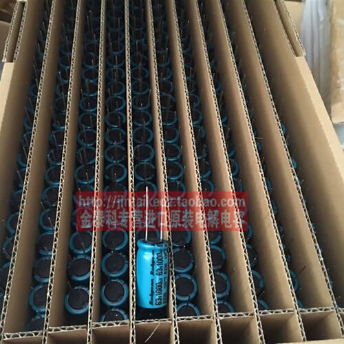 RUBYCON电解电容 63V1000UF 16X30 RX30耐高温130度红宝石替50V