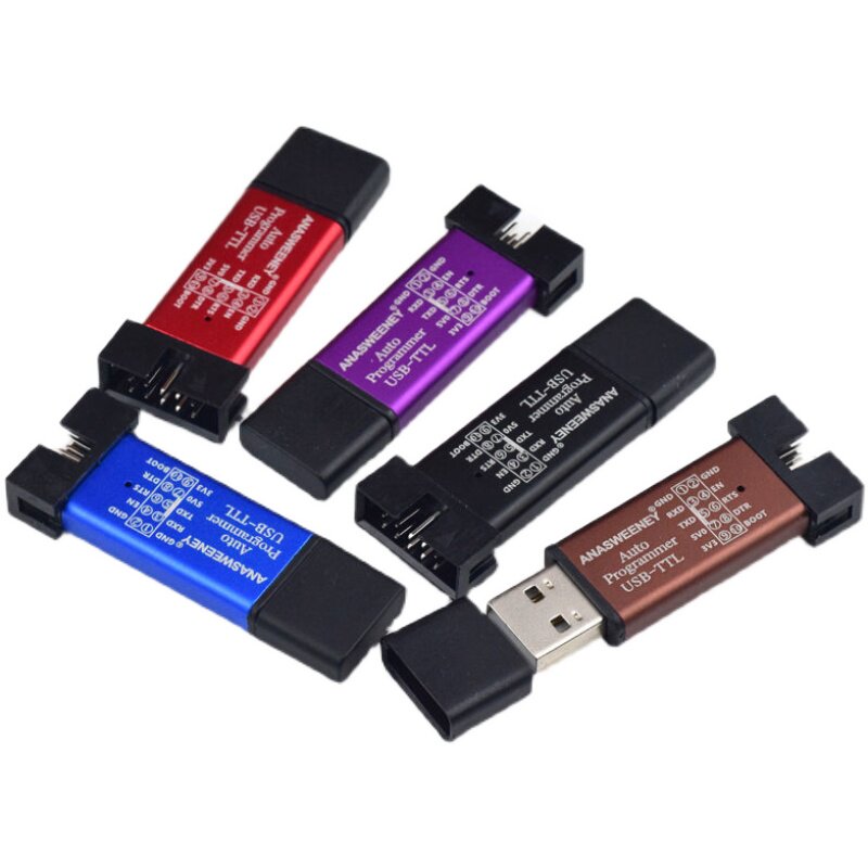 STC单片机51程序自动下载线 USB转TTL免手动冷启编程器STCISP烧录