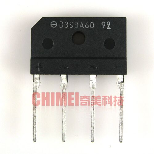 【全新】D3SBA60 整流桥堆 3A 600V 排桥 扁桥 电子元器件 零配件