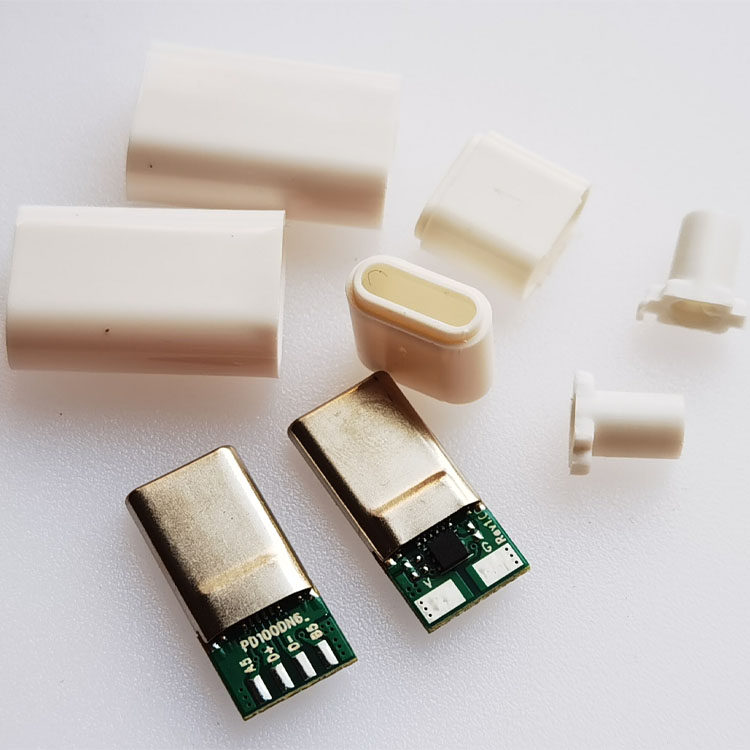 PD240W快充16P双TYPE-C USB-C对C笔记本电源C公头数据充电5A 50V