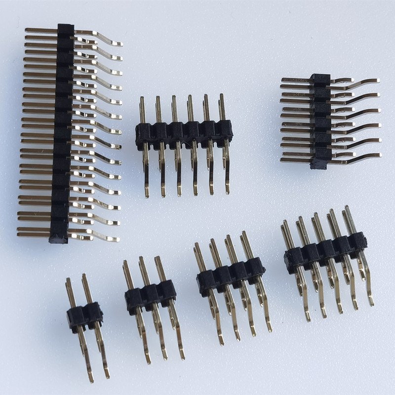 卧贴2.0MM排针2*40双排针插针2x2/3/4/5/10/20/16p贴片镀金双排针