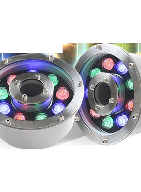水底灯led喷泉灯led防水涌泉灯七彩水音响七彩灯 喷泉景观灯9瓦