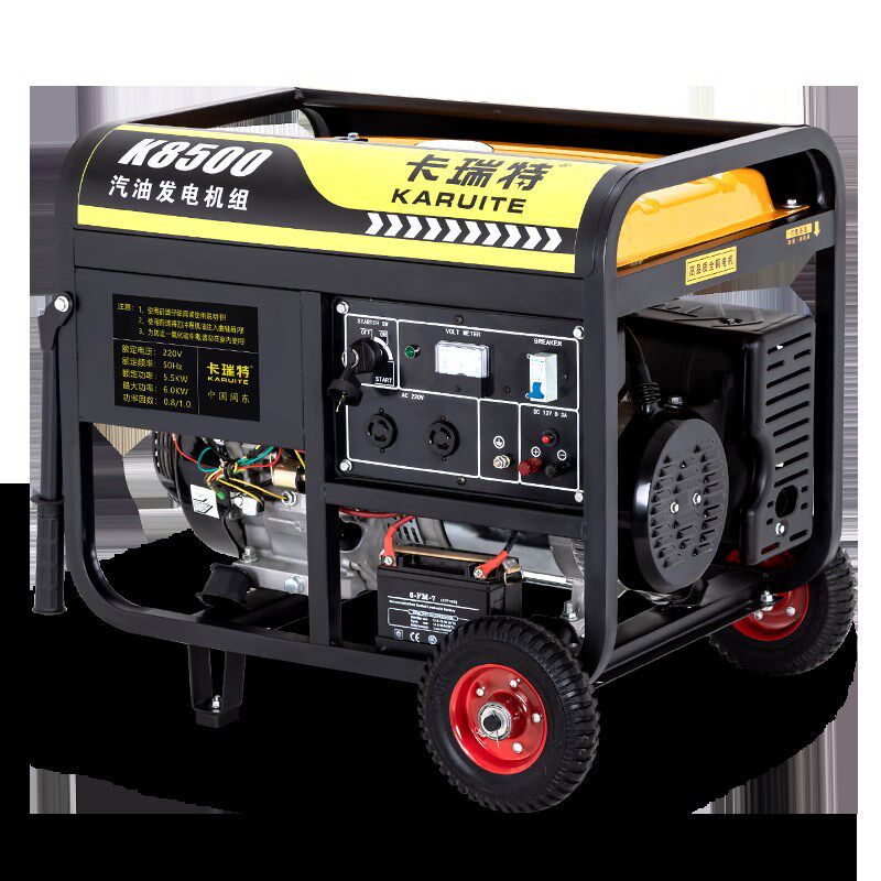 变频汽油发电机220V家用商用小型单相3KW/5/6/8千瓦三相380伏静音