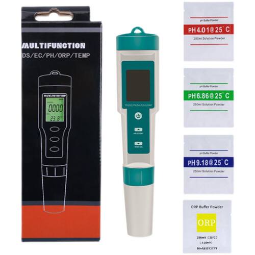 七合一水质检测笔PH/TDS/EC/盐度/SG/ORP/温度可携式八功能ph测试