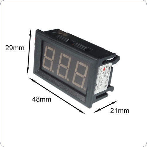 AC30-500V两线制LED交流数字电压表 AC220V 数显电压表头 市电