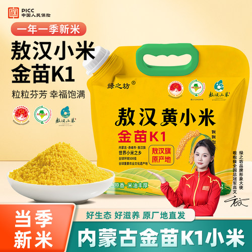 敖汉黄小米当季农家新米杂粮粥