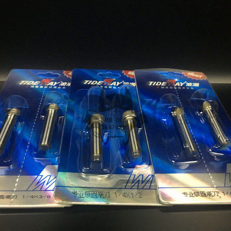 浪潮专业级圆底刀锣槽刀铝塑板折边直刀木工铣刀刀具修边机雕刻机