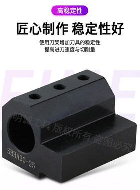 数控车床内径辅助刀座U钻刀座刀架内孔导套SBHA16/20/25/32/40/50