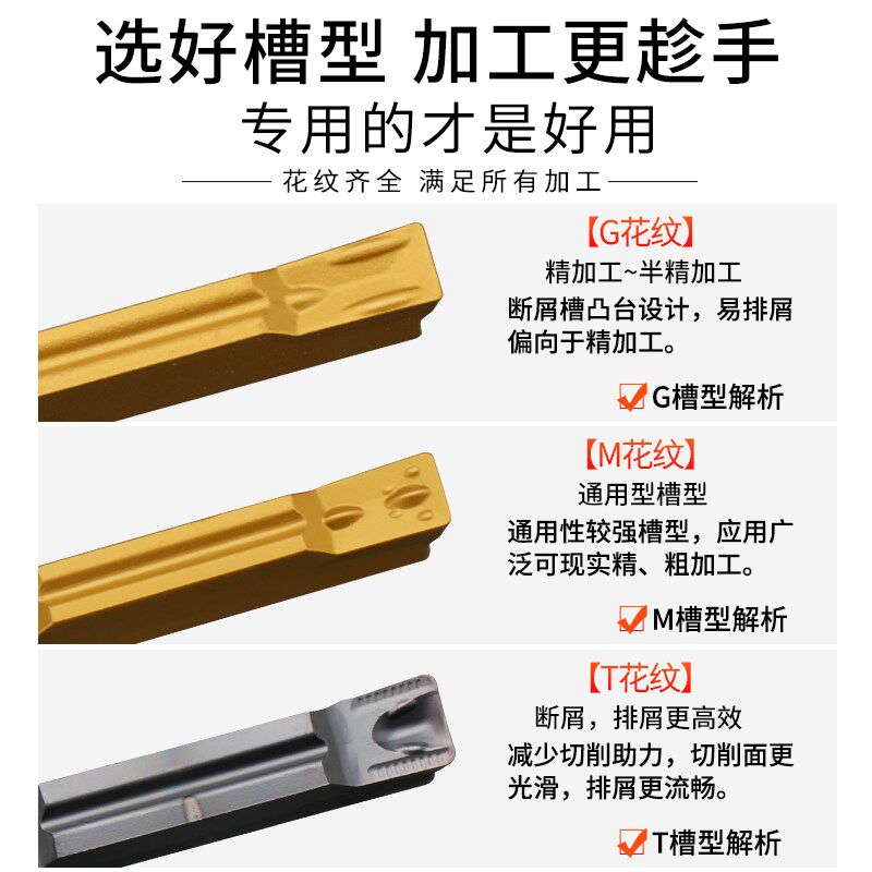 数控切槽切断刀片车床刀具端面割刀粒mgmn300陶瓷高光切槽刀刀片