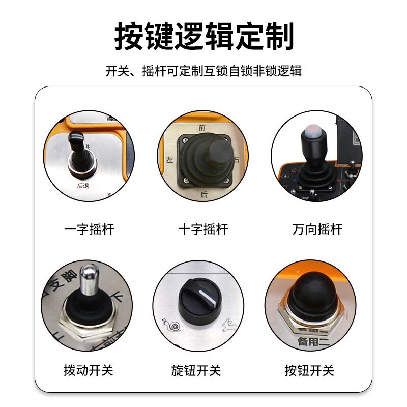 定制工业遥控器无线摇杆比例阀智能车焊接泵车喷浆机研磨机架桥机