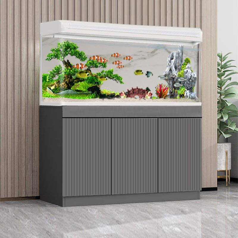 定制超白鱼缸柜子底座欧式隔断乌龟缸底柜水族箱轻奢中小型玄关架