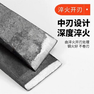 全钢劈柴神器户外锻打大号柴尖纯钢分裂手工开刃斧子家用劈桩工具