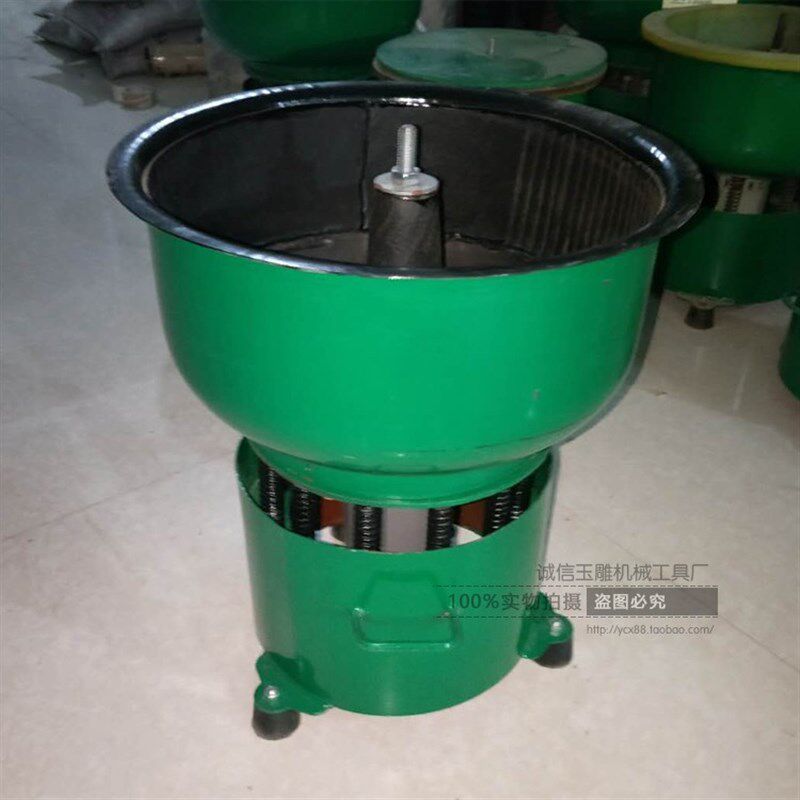 玉石震动抛光机古铜钱币去锈抛光黑胶斗振桶振动研磨机小型抛光机