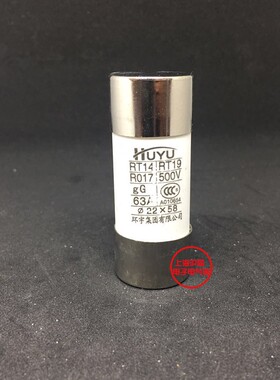环宇RT18-125 RT14-63熔芯R017 RO17陶瓷保险丝22*58熔断器63A80A