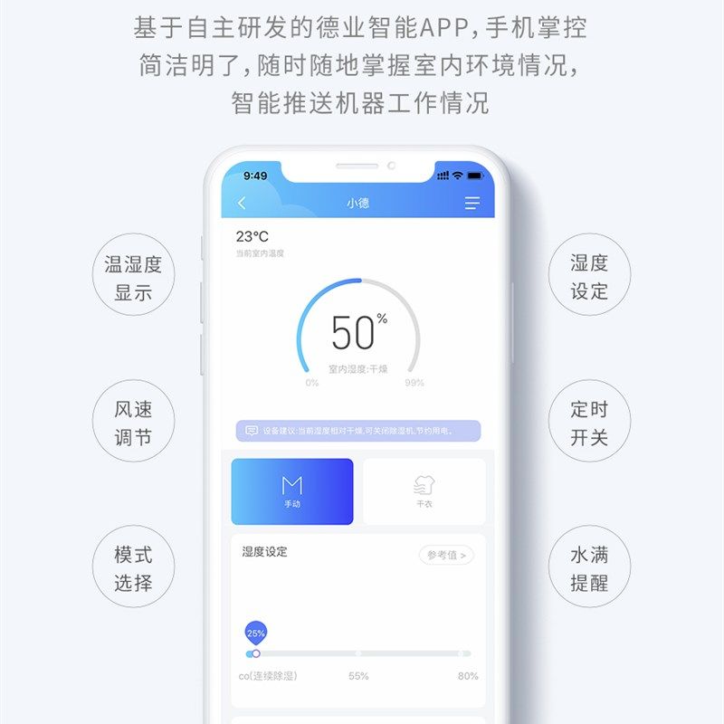 德业除湿机家用大功率静音抽湿器别墅地下室干衣去湿干燥机Z20B3