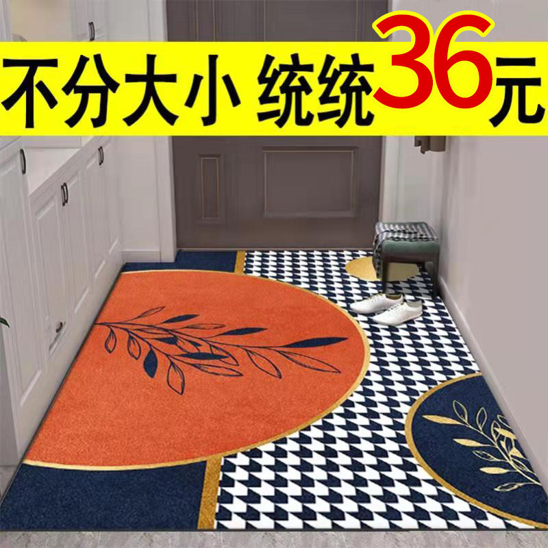 北欧轻奢入户地毯进门垫进户门脚垫入户门垫厨房门垫踩踏门地垫