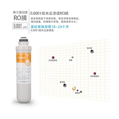 艾沃净水器AWR805-5一体卡接滤芯PP棉活性炭反渗透RO膜工厂直发
