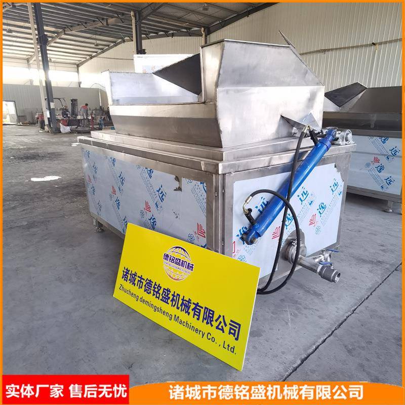 接油泵链接管的炸猪皮油炸机 温煮肉皮设备 生猪皮温皮锅