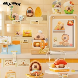 正版酷乐潮玩豚豚崽便利店系列mini盲盒潮玩桌面摆件玩具周边礼物