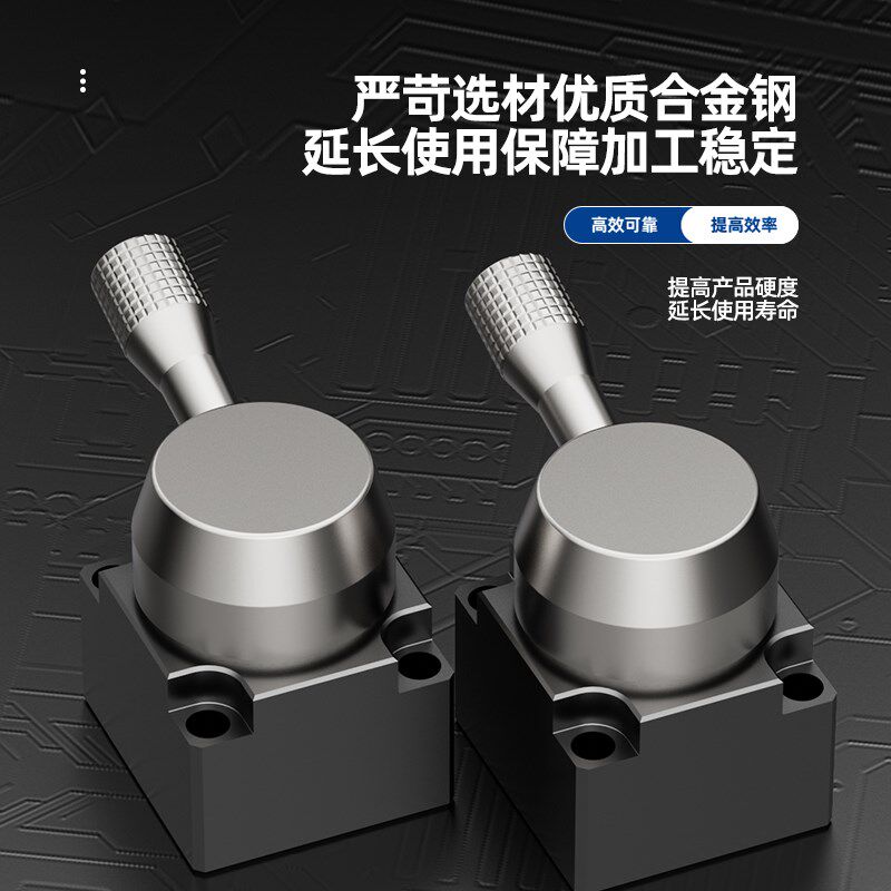 气动手转阀HV-04气缸手板换向阀开关手动阀迷你型油压装置控制器