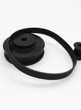 2GT同步皮带轮黑色20/80齿内孔3-14mm 1:4皮带宽度10mm标准涨紧轮