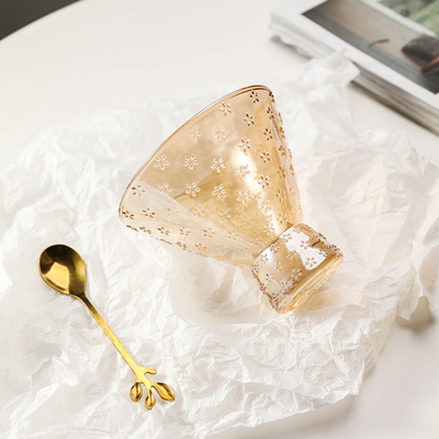 日式雪糕冰淇淋杯冷饮糖水甜品碗酸奶水果沙拉布丁冰激凌玻璃杯子