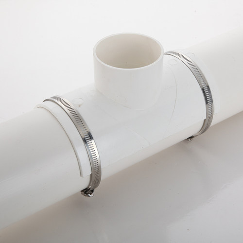 pvc110排水管补漏片配件变径接头排污管三通快速维修开口三通接头