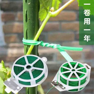 塑钢线园艺包塑铁丝扎线带绑线花枝固定黄瓜绑绳爬藤西红柿绑枝带