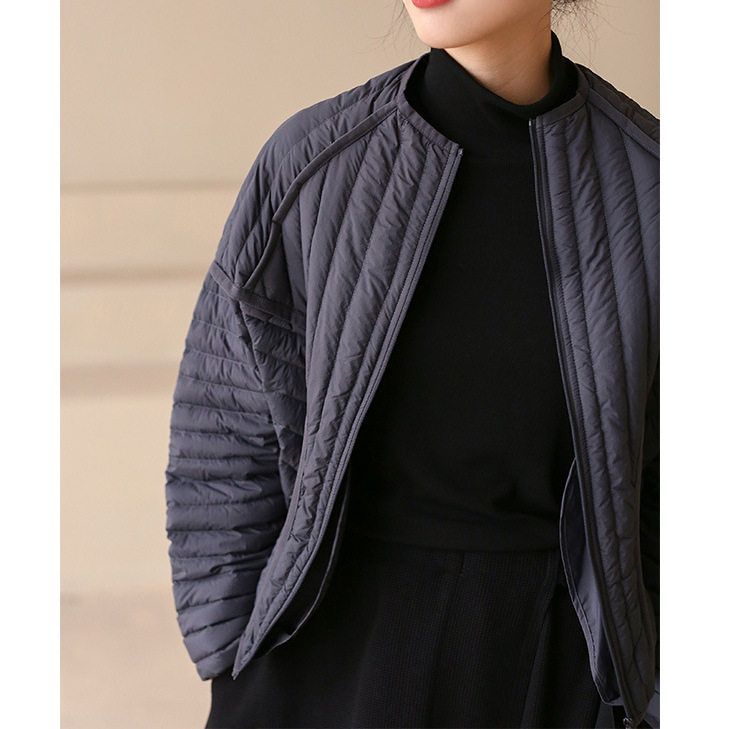 日韩风90白鹅绒轻薄茧型羽绒服女款高端女装冬季短款平湖黑色冬装