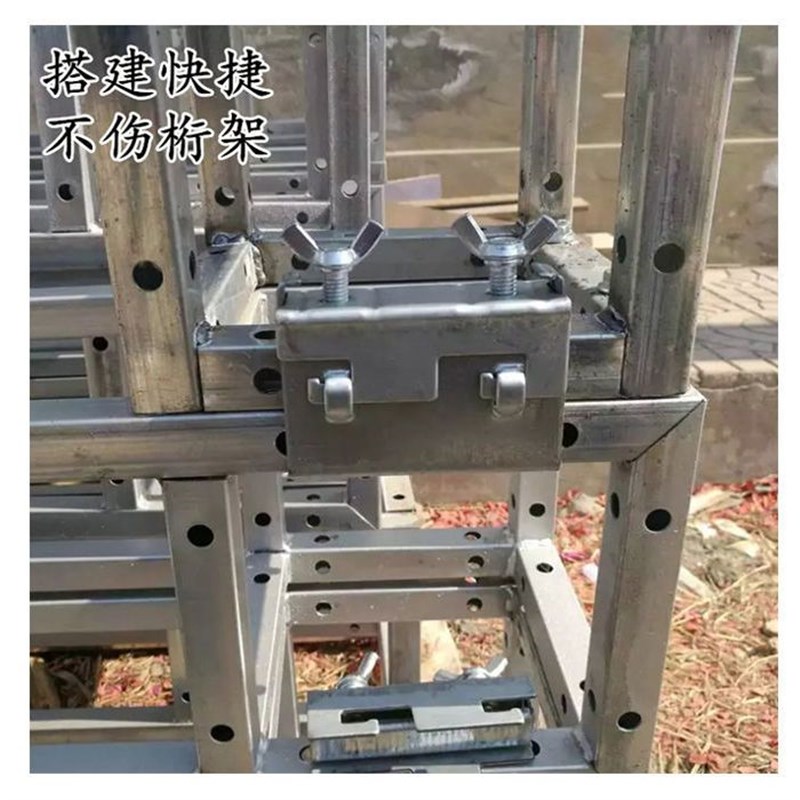 婚庆广告架桁架卡扣方管桁架扣件手拧14螺丝卡子方管桁架快接固件