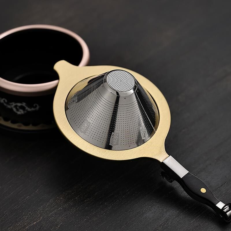 茶漏网大马士革钢茶滤器创意功夫茶具配件茶隔茶叶过滤网高档