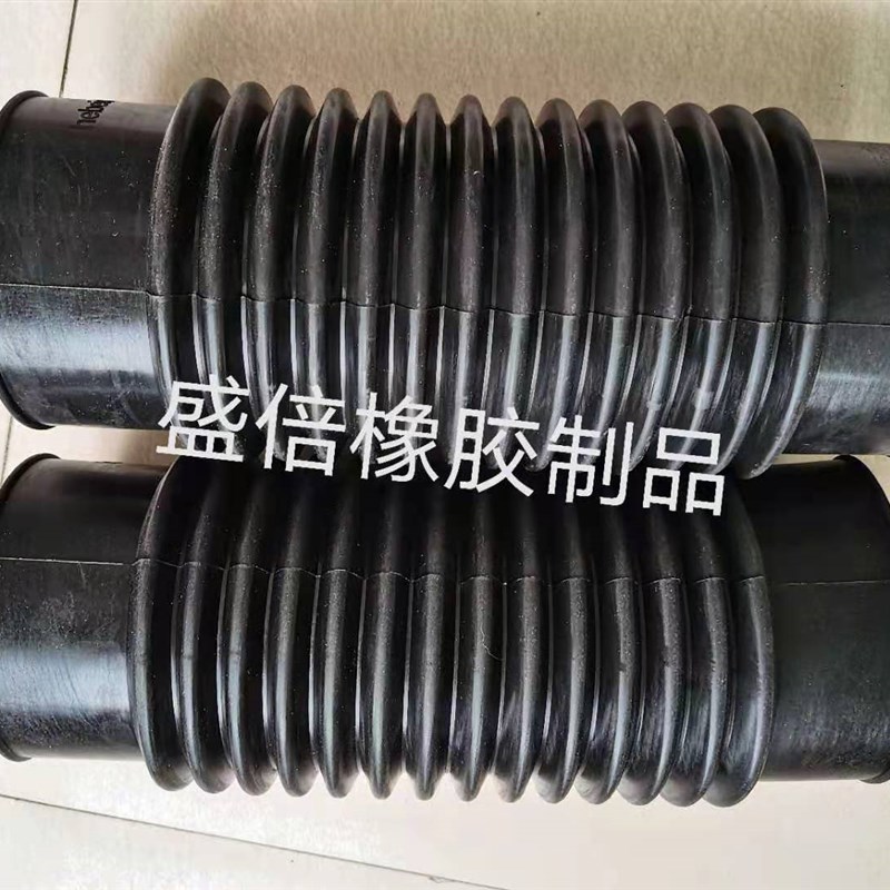内径200mm橡胶波纹伸缩软管化工PVC管道软接头排污水工程桥梁排水