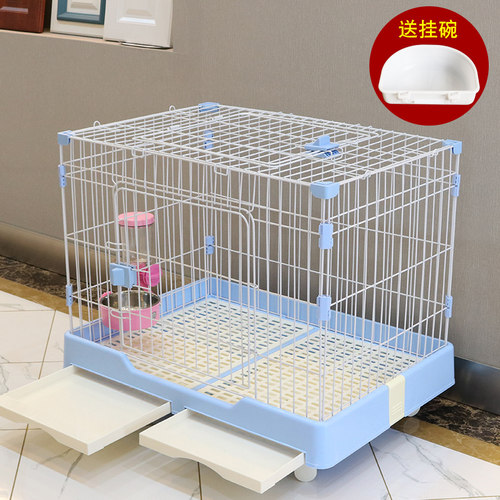 狗笼子小型犬泰迪室内家用带厕所家用中型宠物比熊柯基猫笼子兔笼