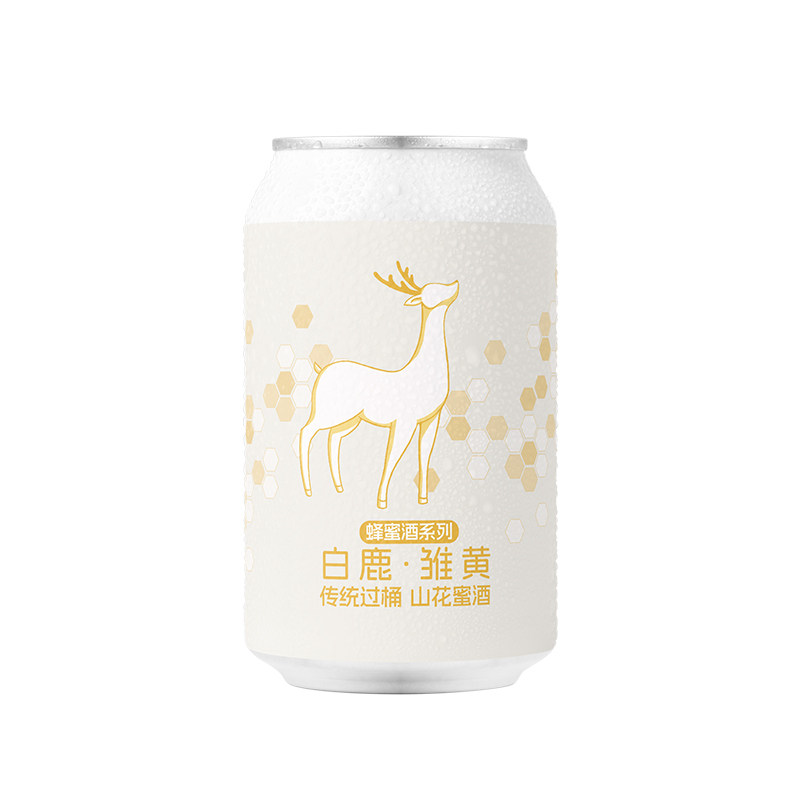 ET精酿白鹿雏黄传统过桶山花国产蜂蜜酒330ml*2啤酒生啤鲜啤微醺