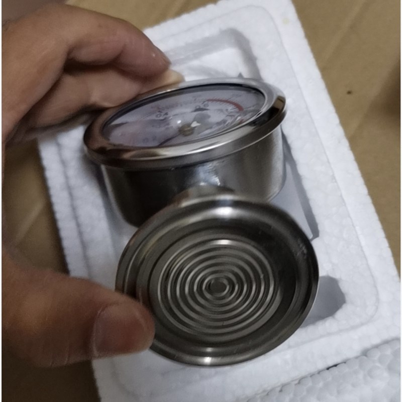 隔膜压力表 不锈钢卡盘式压力表卡箍压力表 耐震药厂饮料 华仪