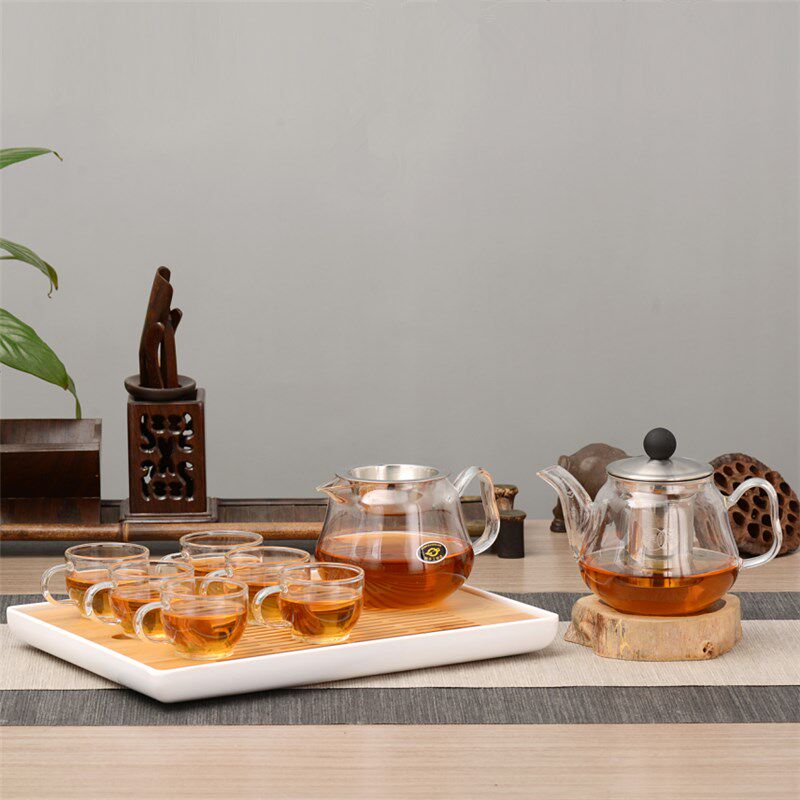 手工玻璃套装茶具耐热玻璃茶壶茶杯套装茶器茶味禅心水具功夫茶杯