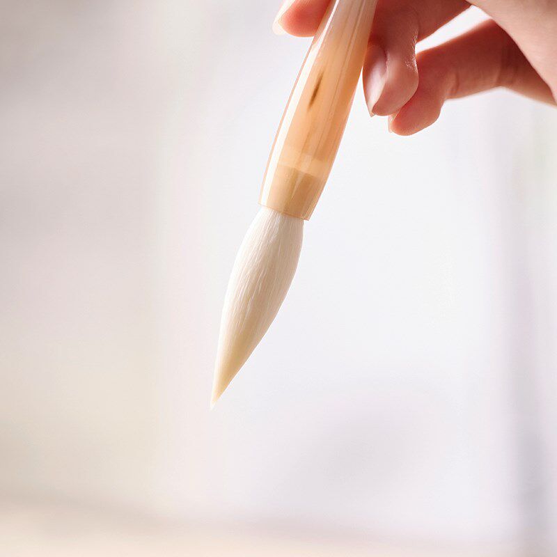 湖颖非遗京剧脸谱狼毫毛笔文房四宝套装兼毫羊毫国画送礼专用高档