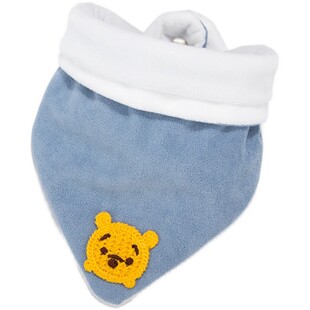 出口品质宝宝加绒保暖三角巾新生婴儿加厚纯棉口水巾围巾秋冬围脖