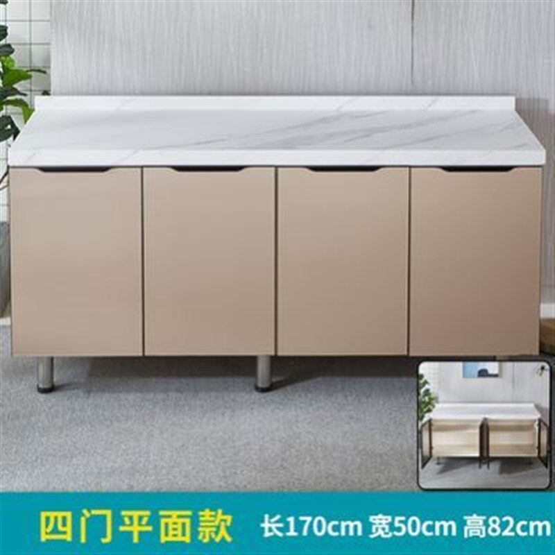 柜组合灶台一体农村大理石定制橱柜经济型家用碗柜厨房柜简易厨柜