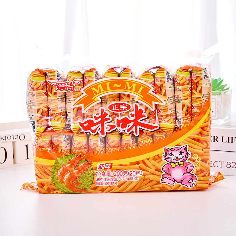 正宗爱尚咪咪虾条蟹味粒10g零食
