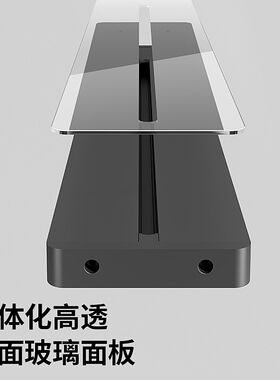 轨道插座移动滑轨厨房餐边柜明装家用磁吸电力导轨滑动插排奶油风