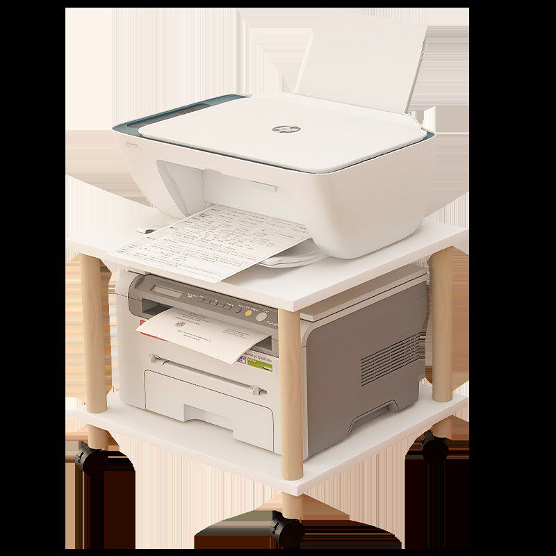 打印机置物架桌下可移动多层置放架办公室复印机加高底座主机托架