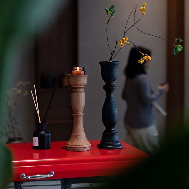 蜡烛烛台摆件摆台家用卫生间复古法式欧式高级感香薰托台底座台座