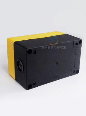 LA37 38 2位双孔按钮开关盒72mm高深度 带电灯开关按钮盒控制盒22